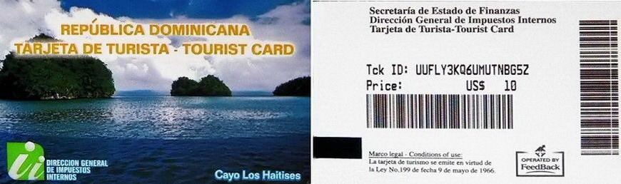 Туристическая карточка Доминиканы, которую необходимо приобрести россиянам для въезда в страну